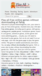 Mobile Screenshot of playallfreeonlinegames.com