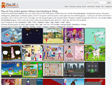 Tablet Screenshot of playallfreeonlinegames.com